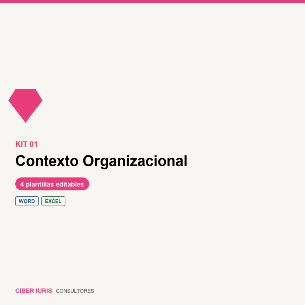 Kit Contexto Organizacional — Plantillas Ciber Iuris